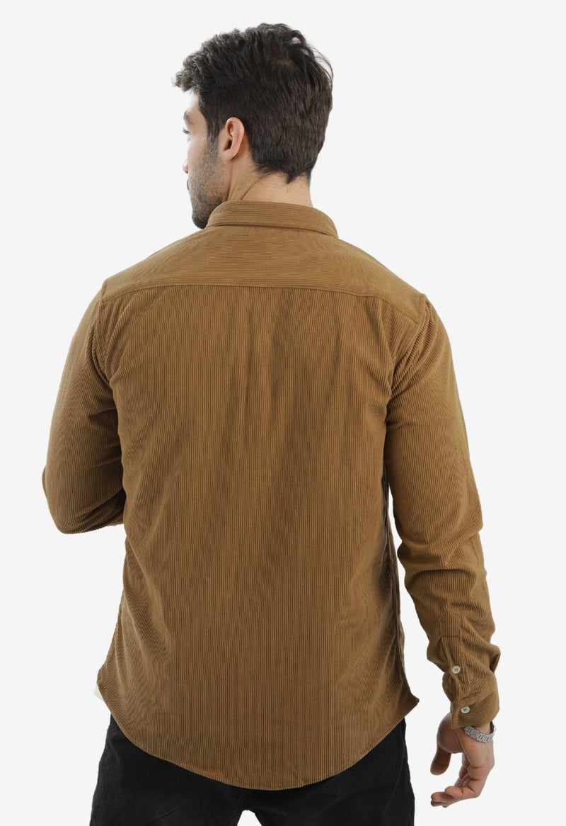 WHITE RABBIT “Slim Fit Caffe Cotton Shirt for Men” - Image 2